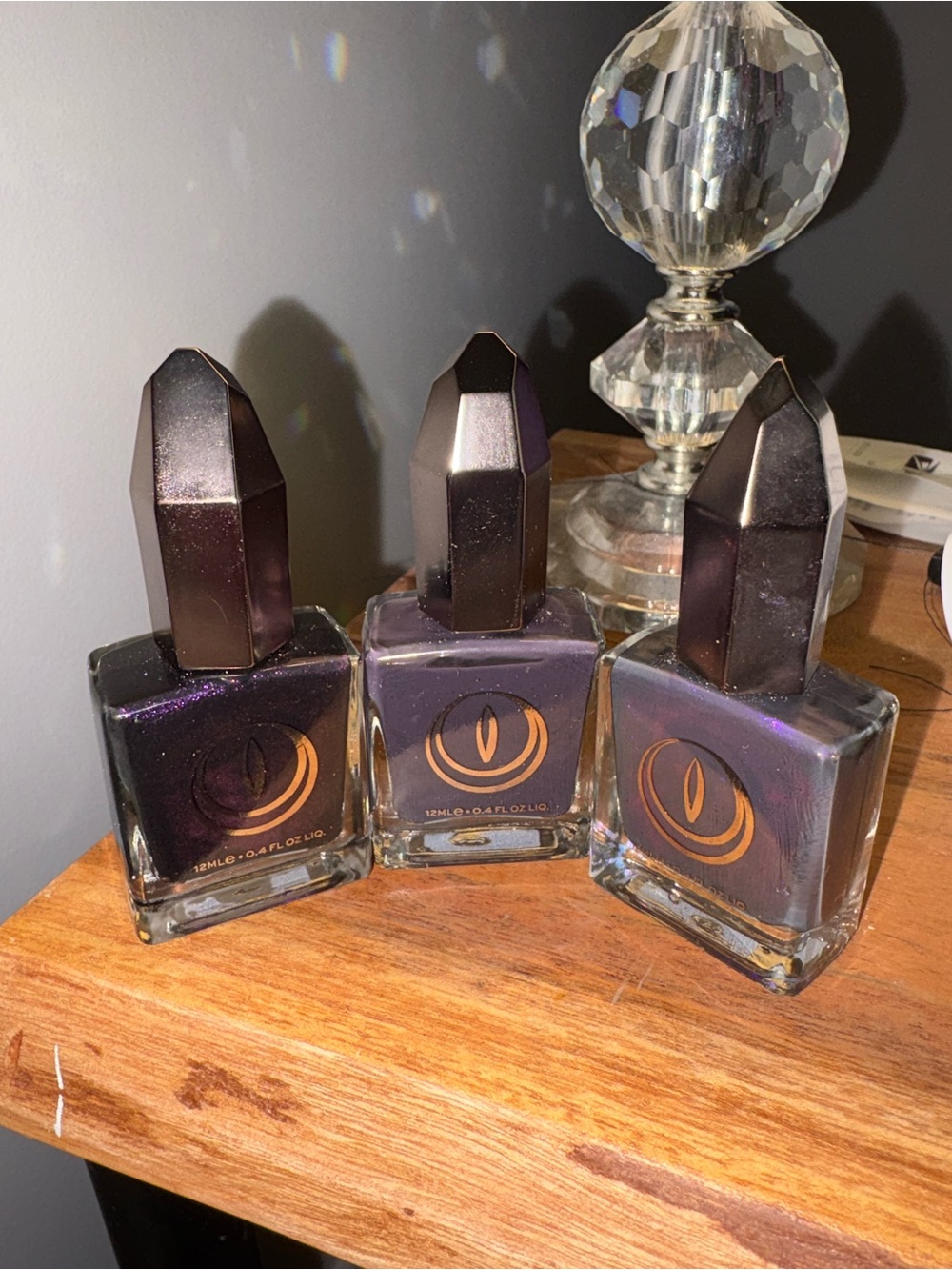 Mooncat Purple Nail Art Bundle: Nightcrawler, Raven, Dark Omens Color Changing